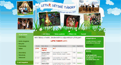 Desktop Screenshot of letnidetsketabory.cz